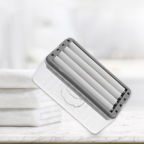 VOCOSTE Keep Soap Dry with Drain Multifunctional Soap Dish Soap Cleaning Storage Perspective: right
