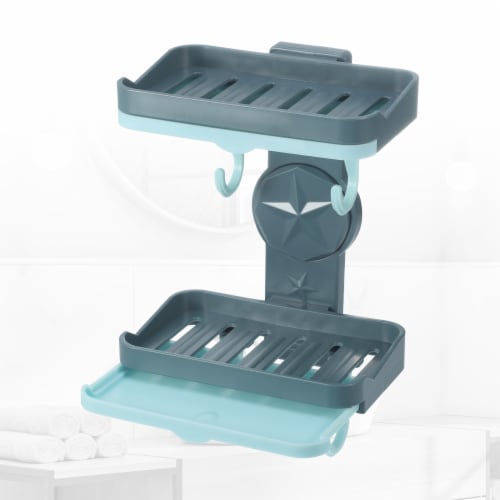 VOCOSTE Wall Mounted Soap Dish Soap Box Soap Holder for Bathroom Kitchen Perspective: right
