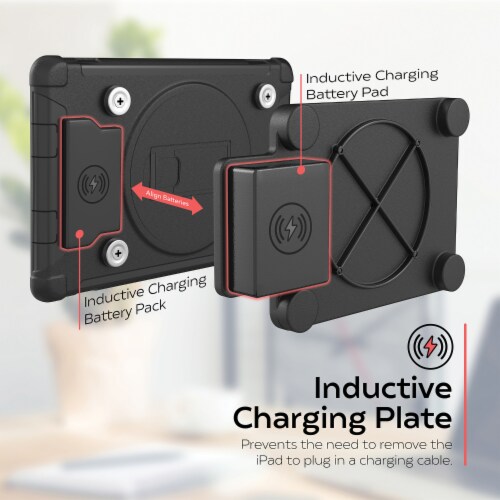 CTA Digital Inductive Charging Case for iPad 8th Gen 10.2-Inch and iPad Pro 10.5-Inch Perspective: right