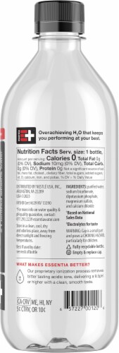 Essentia® Alkaline Purified Bottled Water Perspective: right