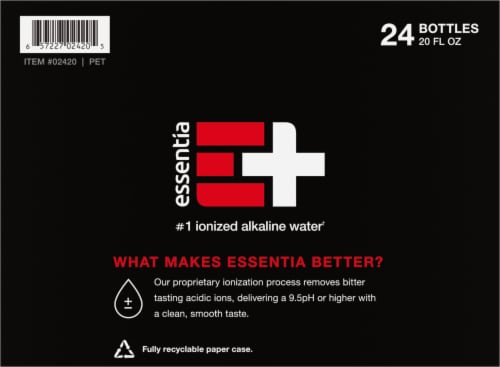 Essentia 9.5 pH Alkaline Purified Bottled Water Perspective: right