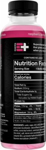 Essentia® Hydroboost Raspberry Pomegranate Enhanced Water Beverage Perspective: right