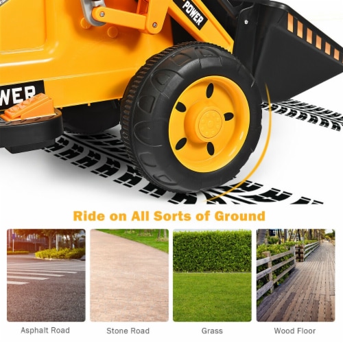 Slickblue Kids Ride On Excavator Digger 6V Battery Powered