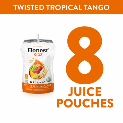 Honest Kids Twisted Tropical Tango Organic Fruit Juice Perspective: right