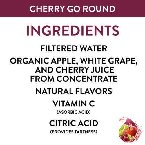 Honest Kids Cherry Go Round Organic Fruit Juice Perspective: right