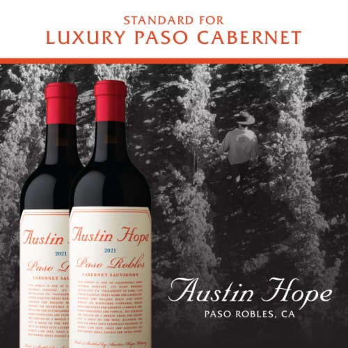 Austin Hope Paso Robles Cabernet Sauvignon Red Wine Perspective: right
