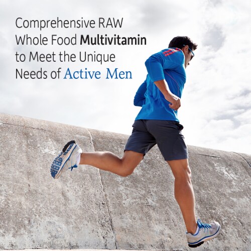 Garden of Life® Vitamin Code® Men's Whole Food Multivitamin Vegetarian Capsules Perspective: right