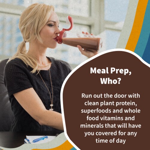 Garden of Life Raw Organic Meal Replacement All-in-One Shake 20g Vegan Protein Chocolate Powder Perspective: right