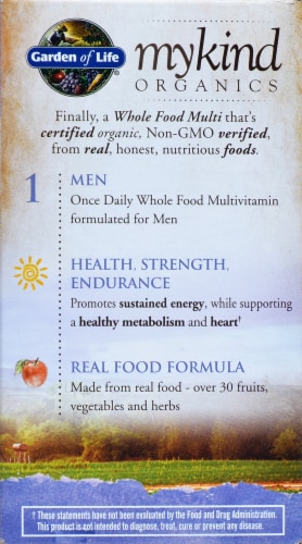 Garden Of Life® myKind Organics Men's Once Daily Multivitamin Vegan Tablets Perspective: right