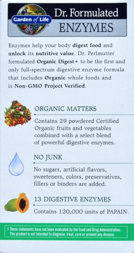 Garden of Life Dr Formulated Organic Digest + Enzymes Chewables Perspective: right