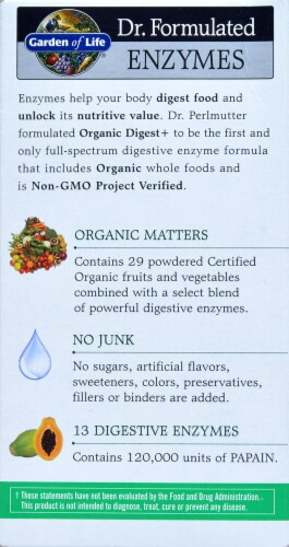 Garden of Life Dr Formulated Organic Digest + Enzymes Chewables Perspective: right