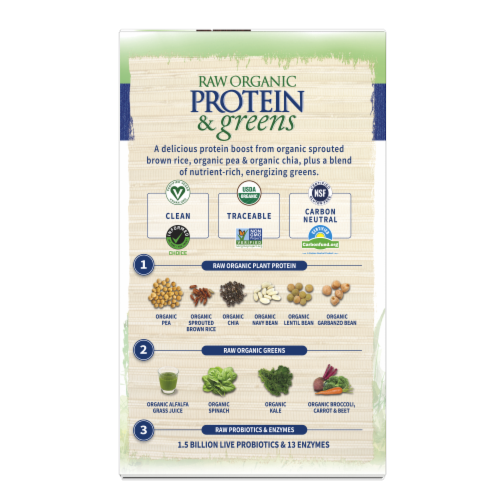 RAW Protein and Greens - Vanilla 10cnt Tray Perspective: right