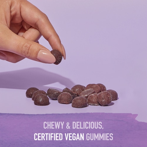 Garden of Life Organics Elderberry Immune Gummies with Echinacea, Zinc, Vitamin C Vegan Gummy Drops Perspective: right
