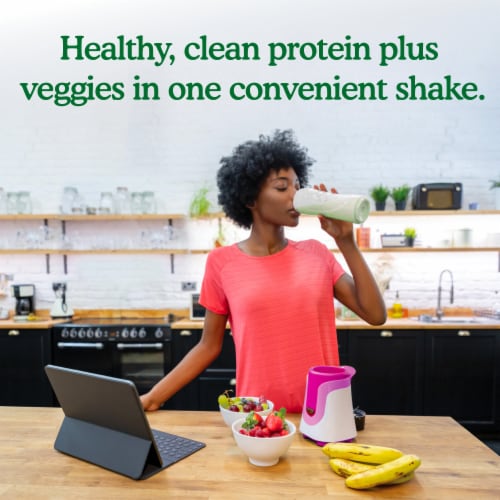 Garden of Life Organic Protein & Greens 20g Vegan Protein + 6 Veggies Vanilla Powder Perspective: right