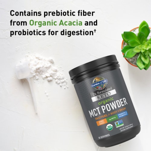 Garden of Life Dr Formulated Organic Vanilla Keto Powder Perspective: right