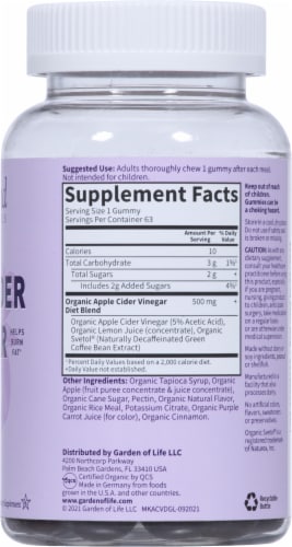 Garden of Life® MyKind Organics Apple Cider Vinegar Diet Vegan Gummies Perspective: right