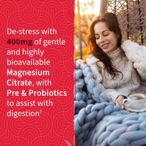 Garden of Life® Dr. Formulated Magnesium with Pre & Probiotics Raspberry Gummies Perspective: right