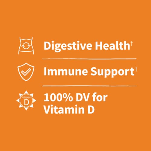 Garden of Life Dr. Formulated Probiotics, Prebiotics, Vitamin D3, Orange Dream Gummies Perspective: right