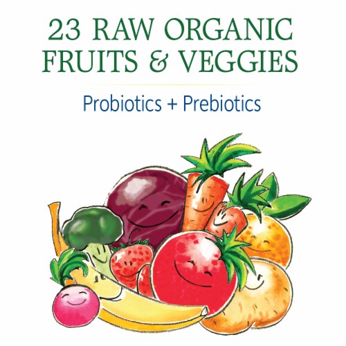 Garden of Life® Kids Raw Probiotics Banana Powder Supplement Perspective: right