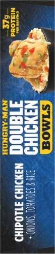 Hungry-Man Double Chipotle Chicken and Rice Frozen Protein Bowl Frozen Meal Perspective: right