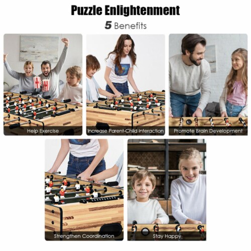 48'' Foosball Table Home Soccer Game Table Christmas Families Party Recreation Perspective: right