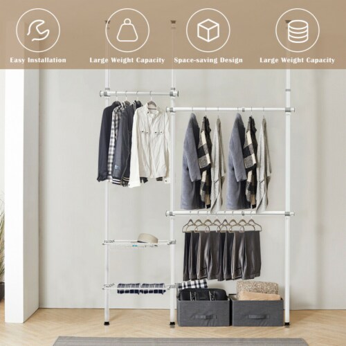 Two tier closet organizer new arrivals