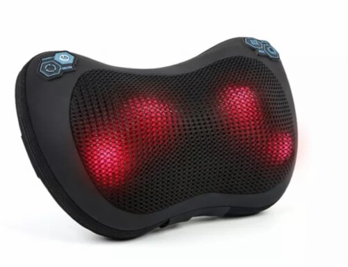 Shiatsu Neck Massager, Heat Deep Tissue Kneading Massage Pillow for Shoulder Full Body Muscle Perspective: right