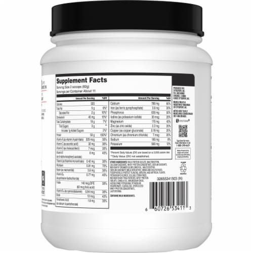 Muscle Milk® Pro Series Intense Vanilla Protein Powder Perspective: right