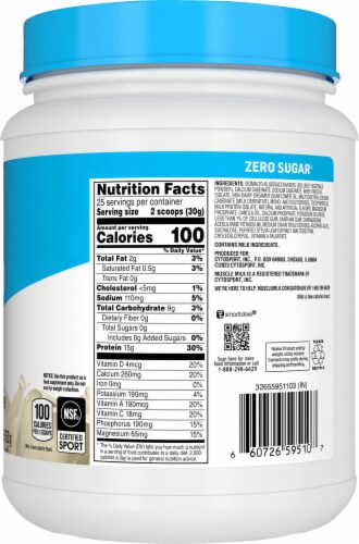 Muscle Milk™ Vanilla Creme Low-Fat Protein Powder Perspective: right