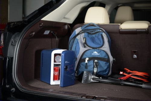 Uber Appliance Mini Fridge 6-can portable refrigerator|cooler/warmer|Bedroom/dorm/RV Perspective: right
