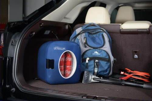 Uber Appliance Personal/Portable Mini Fridge 12 can Cooler/Warmer|indoor/outdoor|Home/office Perspective: right