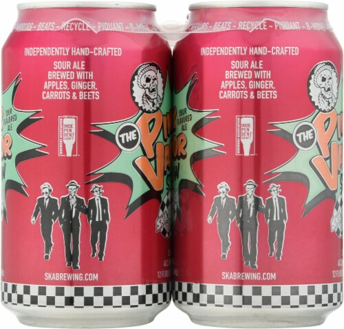Ska Brewing Co. Pink Vapor Stew Sour Flavored Ale Perspective: right