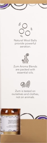 Zum® Wool Balls Frankincense & Myrrh Fabric Softener Perspective: right