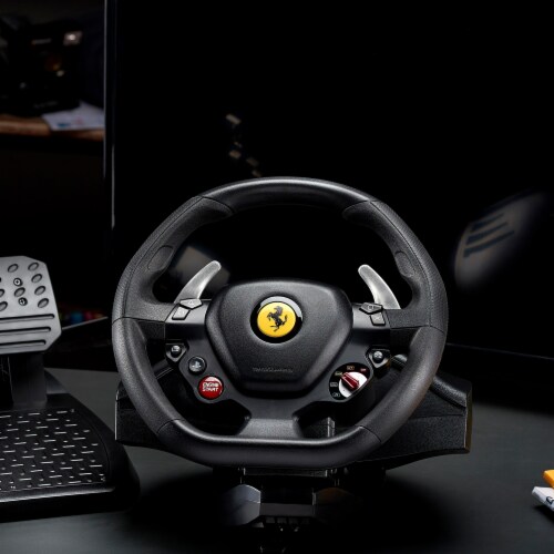 Thrustmaster T80 Ferrari 488 GTB Edition Racing Gaming Wheel for PS5, PS4, & PC Perspective: right