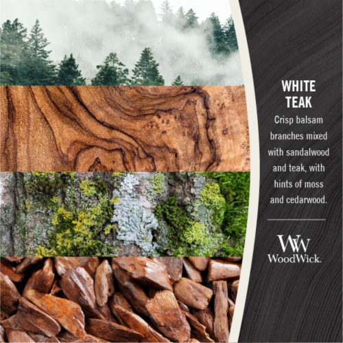WoodWick® White Teak Candle Perspective: right