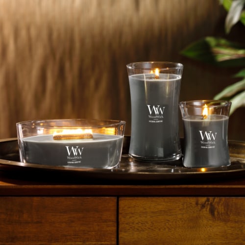 WoodWick® Evening Bonfire Jar Candle Perspective: right