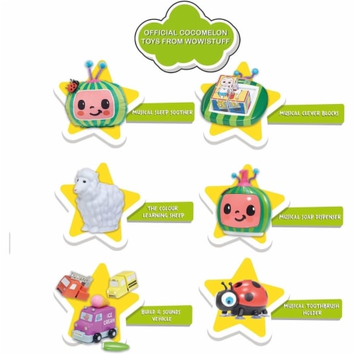 CoComelon Musical Sleep Soother Nursery Rhymes Plush Watermelon Toy WOW! Stuff Perspective: right