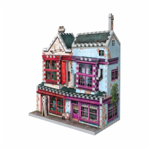 Wrebbit Harry Potter Diagon Alley Collection Quality Quidditch Supplies 3D Puzzle Perspective: right