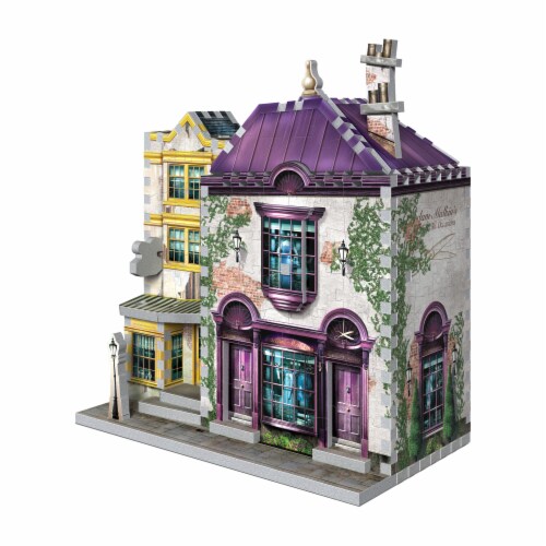 Harry Potter Diagon Alley Collection Madam Malkin's & Florean Fortescue's Ice Cream 3D Puzzle Perspective: right