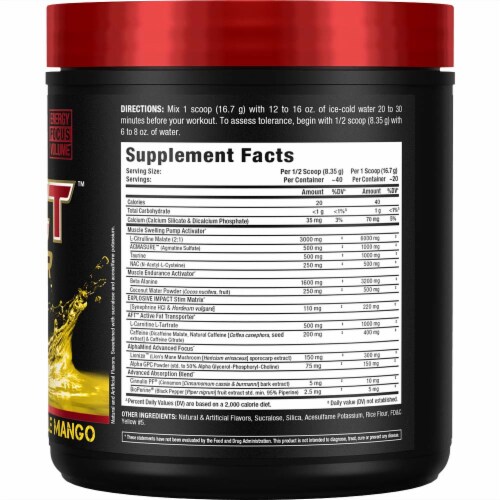 ALLMAX Nutrition® Impact™ Igniter Pineapple Mango Dietary Supplement Perspective: right