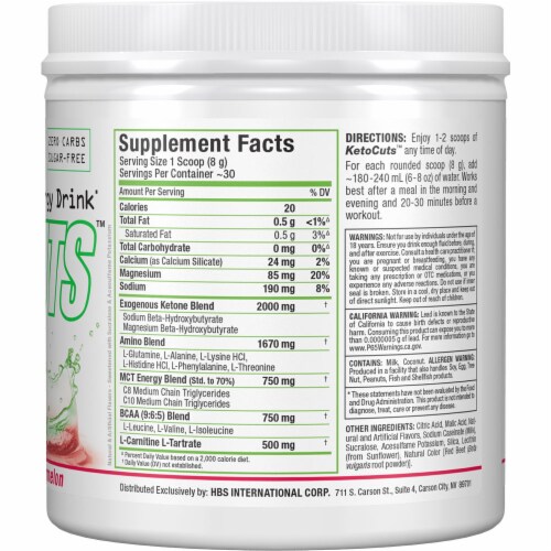 ALLMAX Nutrition® Ketocuts™ Watermelon Dietary Supplement Perspective: right