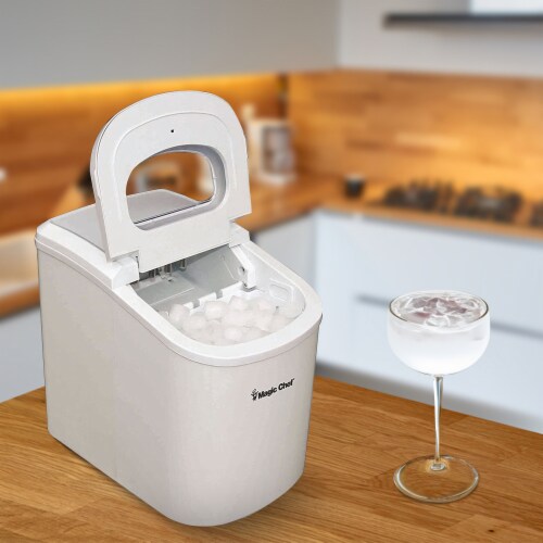 Magic Chef MCIM22W Portable Countertop 27 Pound Ice Cube Maker Machine White 1 Piece Pay Less Super Markets