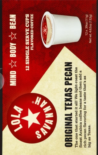 Lola Savannah® Original Texas Pecan Light Roast Coffee Pods Perspective: right