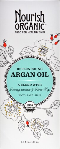 Nourish Organic Pomegranate & Rosehip Argan Oil Perspective: right