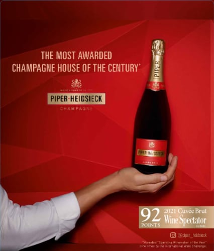 Piper-Heidsieck Cuvée Brut Champagne Wine Perspective: right