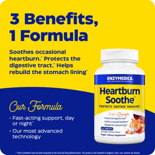 Enzymedica® Heartburn Relief Chews Perspective: right