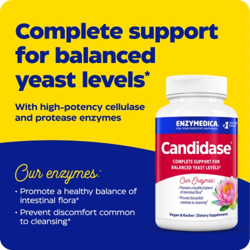Enzymedica® Candidase™ Dietary Supplement Capsules Perspective: right