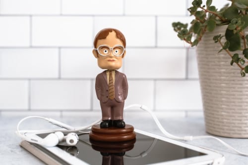 The Office Dwight Schrute Bobblehead Collectible Figure | Stands 5.5 Inches Tall Perspective: right