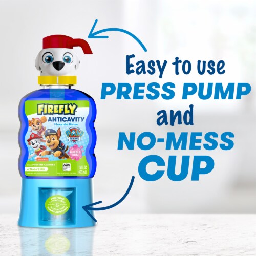 Firefly® Paw Patrol™ Bubble Gum Anticavity Fluoride Rinse Perspective: right
