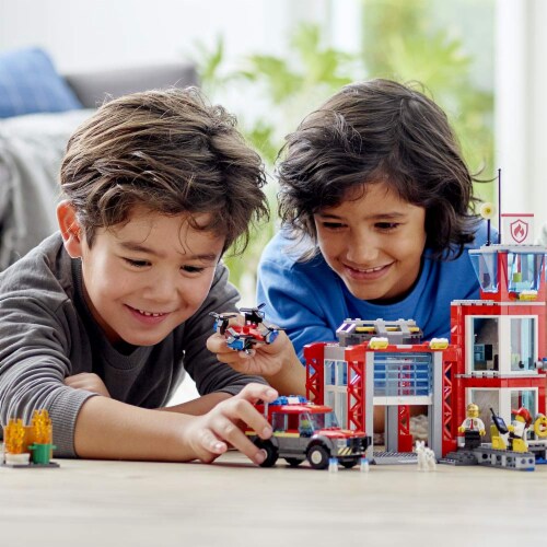LEGO® City Fire Station Building Toy Perspective: right
